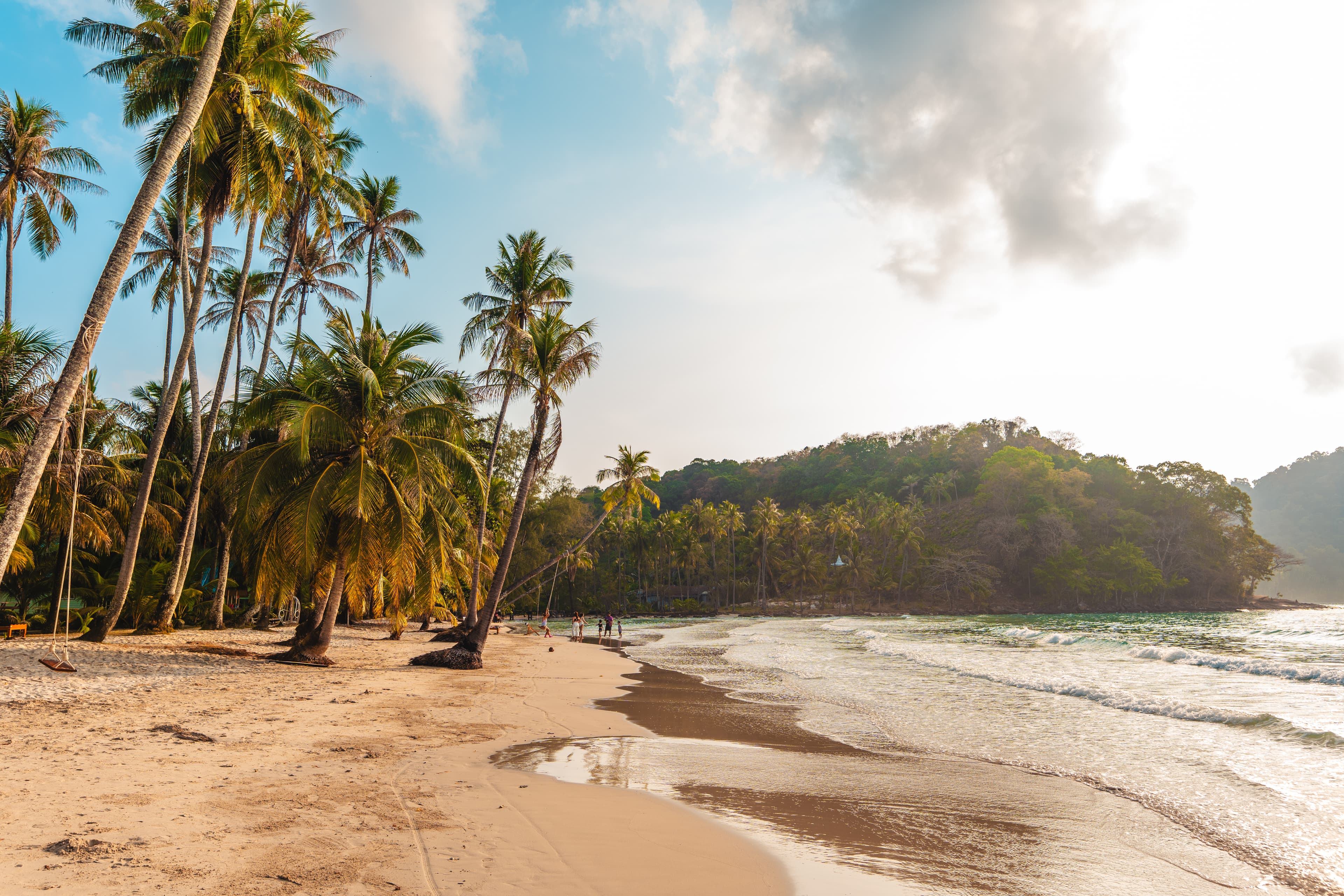Warm winter beach for Canadian snowbirds